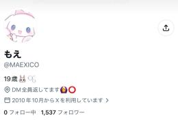 ⭐️高インプ【フォロワー1500人超え】x裏アカ女子アカ【副業 夜職 収益化 シャドウバン無 】