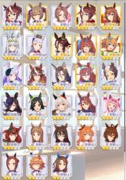 ⑦育成ウマ娘ほぼ全所持☆4タイシン☆4ファル子 ☆4トウカイ 新トウカイ 3凸クリークなど iOS