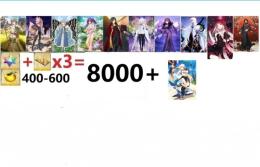 サポート8体+8000聖晶石+アルトリア・キャスター