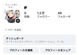  フォロワー1.2万人（インフルエンサー）