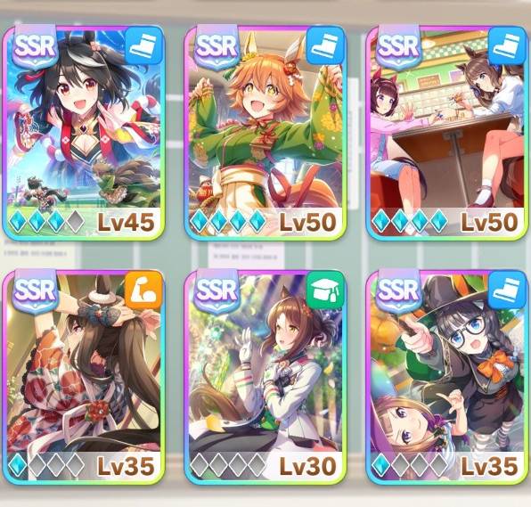 ジュエル フクキタル完凸キタサン完凸可ファインモーション Ssr19 凸素材未使用 ウマ娘 ゲームクラブ