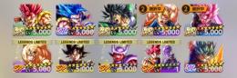再出品。シャレット所持新ブロリー母体‼️新ゴジータ赤1凸LRロゼ赤1凸LRベジット赤1凸‼️ 