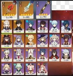 ユーザー名が未登録,胡桃+護摩の杖,鐘離+天空の脊,刻晴１凸