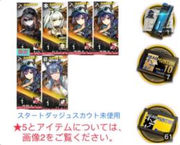 Ash+ケルシー+游龍X3+リィン+改名カード+10連券6枚+券62枚+合成玉71600個