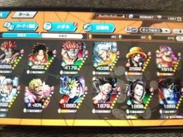 iOSダイヤ1000から2000.金欠片150から200若ドフィ付初期垢