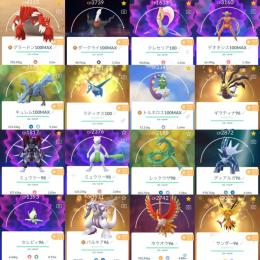 Tl44 伝説個体値100 7体 個体値100 2体 色違い444体 ポケコイン6275枚 ポケモンgo ゲームクラブ