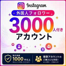フォロワー3000人付きアカウント販売｜オールドアカウント〈取引実績1000件以上〉