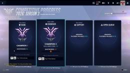 Ow2チャンピオン1引退アカウント限定リーグスキンあり