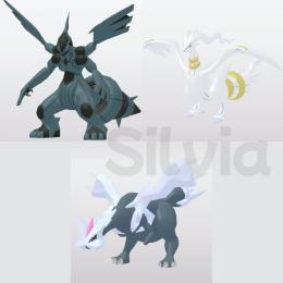 ムンボ入り３体セット　色レシラム　ゼクロム　キュレム