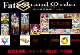 【画像の所持】聖晶石+呼符×3合计5000個+果実400-600個+その他