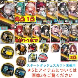 石163560個+10連券6枚+券24枚+ウィシャデル+斬業+ハルカ+ユー+シュウ+Ela+純燼+レ