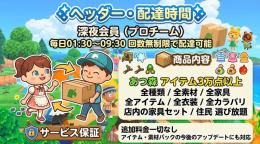 選び放題【回数無制限】あつ森 深夜配達 毎日01:30〜09:30【何回でも配達OK】 追加料金なし