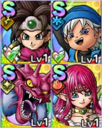 ジェム21万1900個 S90体【最強初期アカ 5周年ロトの勇者(女)完凸+画像のキャラ確定】