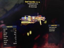 PS4★3クアッド発射速度重量減テスラライフル
