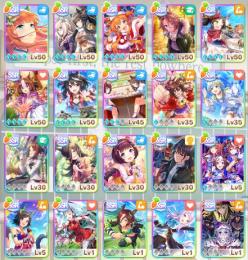 キタサン、クリマヤノ、タイシン完凸、虹結晶、チョコブルボン所持