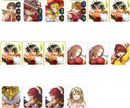初期垢 主人公リアンx5 リアン4凸+リリュウ+ホウ+ミルイヒ+オデッサ+フースールー