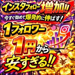 【業界最安値！！】 Instagram外国人フォロワー増加サービス
