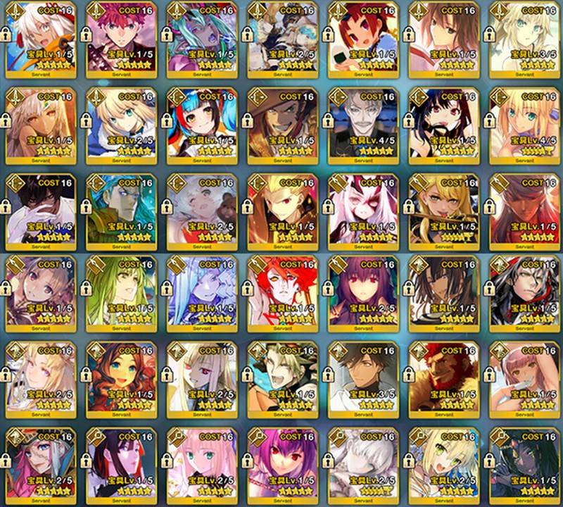 Ce26 星5鯖 84種118騎 オベロン 光闇コヤン2 Sタル キャストリア2 村正 等 Fgo ゲームクラブ