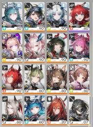 9/7更新　ティフォロス+餅追加　星6キャラ15　星6武器35　全勲章加工済み