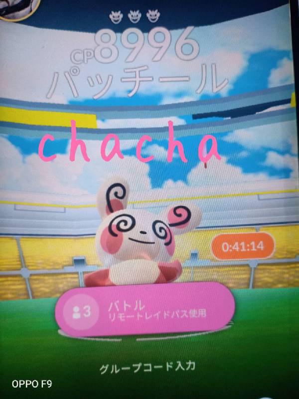 ポケモンgoのrmt商品 レイド招待 パッチール メガデンリュー カイオーガ グラードン 他 ゲームクラブ