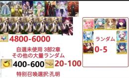 【画像の所持】聖晶石4800～6000個、果実400～600低在庫,特別召喚未使用,即時対応