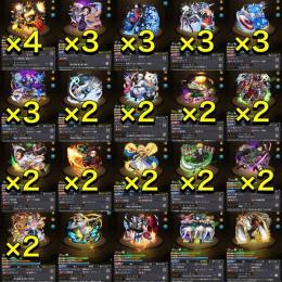 本日限定価格‼️ガチャ限1100↑↑🌈禁忌 EX:刹那・那由多所持🌈轟絶運極多数🌈紋章力1万↑↑