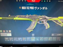 Valorant引退垢　RGX アラクシス　Valorantポイント1000余り