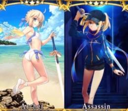 初期垢　ヒロインX アルトリア水着