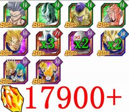 IOS クウラ軍団 七夕悟飯 フリーザ 力クウラ 石17900+ ガチャLR27+
