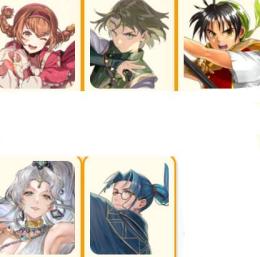 UP5種 主人公リアン+ジーン+シャプール+マリエ+ルック　初期垢