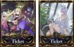 初期　エクスチェンジチケット2枚（徒姫1枚+ギルダリア1枚）🎴 レジェンド15枚前後
