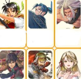 SSR6体 主人公リアン+シャプール+ルセリナ+ゲオルグ+オルハン+バルカス