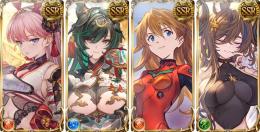 初期垢 宝晶石換算46万↑SSR計540↑金月166↑ ベルゼバブ ベリアル サンチラ ハイラ