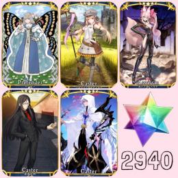 【聖晶石2900】オベロン&キャストリア&コヤンスカヤ&孔明&マーリン共存
