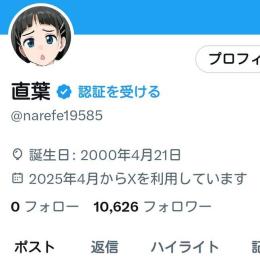 【値下げ中】Twitterアカウント フォロワー10000人 高インプレッション 高いいね