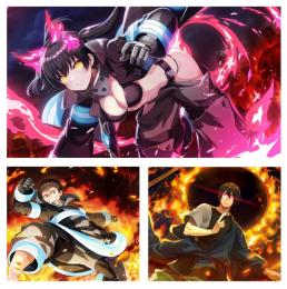 ★炎炎の消防隊コラボコンプ！　紅丸　森羅　環１凸　全員専用魔道具あり＾＾石大盛り　初期アカです
