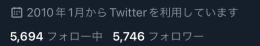 【圧倒的実績で安全】【超希少】【2010年作成アカウント】フォロワー5700程 Twitter垢