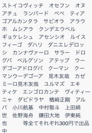 画像や説明欄に書いてある選手が現在出品中です　よくお読みを