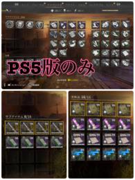 PS5/DL2 資源・消耗品セット