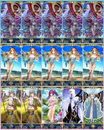 聖晶石1640【9周年限定水着エレシュキガル宝具5+水着伊吹宝具5+キャストリア宝具2所持】
