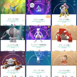 🔸PTC垢TL40•伝説個体値100:3体•個体値100:176体•色違い27体•コイン3669枚