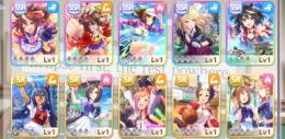リセマラ　SSR7枚(5種)　キタサンブラック2凸、トウカイテイオー、他
