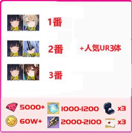 💖即時💖【画像人物3選1】+人気UR3体+ダイヤ5000個+SSR30-50体+キューブ1000