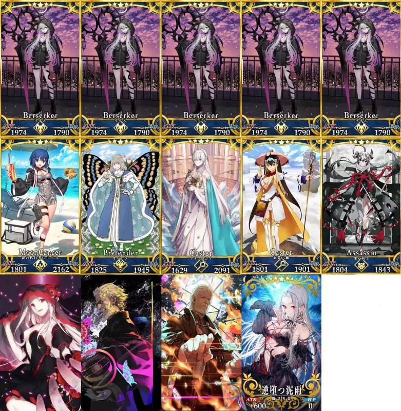 Fate/Grand Order FGO 引退アカウント 星5鯖15体 カレスコ6枚