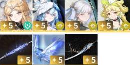 カルテジア+定めを覆す荊冠+ショアキーパー+星々のコンチェルト+今汐+歳華調和+ヴェリーナ