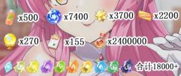 石189万個以上+SSR20-35+SSR確定チケ5-10枚+ガチャチケ2000枚