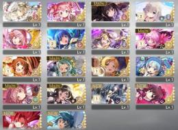 ガチャ産25枚(眼鏡ほむら、まどか1凸、キリカ1凸、れん2凸、ドッペルいろは、マミ、月夜など)
