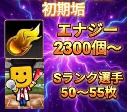 ⭐︎24H自動発送⭐︎ 初期垢 エナジー2300個以上+Sランク50枚以上