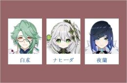 女性/冒険者ランク10 ⭐白朮+ナヒーダ+夜蘭⭐直接購入可013