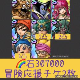 🌈【初期垢石30万】超魔王エスターク＆りゅうおう エイト ルビス ソロ2凸 少年テリー3凸